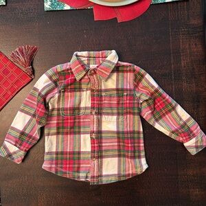 Hanna Andersson Multicolor Plaid Kids Button Down Shirt